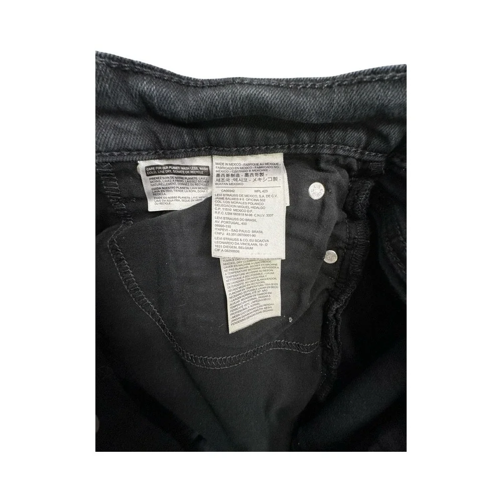 Levi's Jeans Mens W32 L32 Black 511 Slim Fit Bleach Dip Dye Custom Punk Grunge